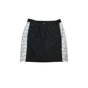 Chico's Size M Medium Zenergy Golf Black off white sporty Skort